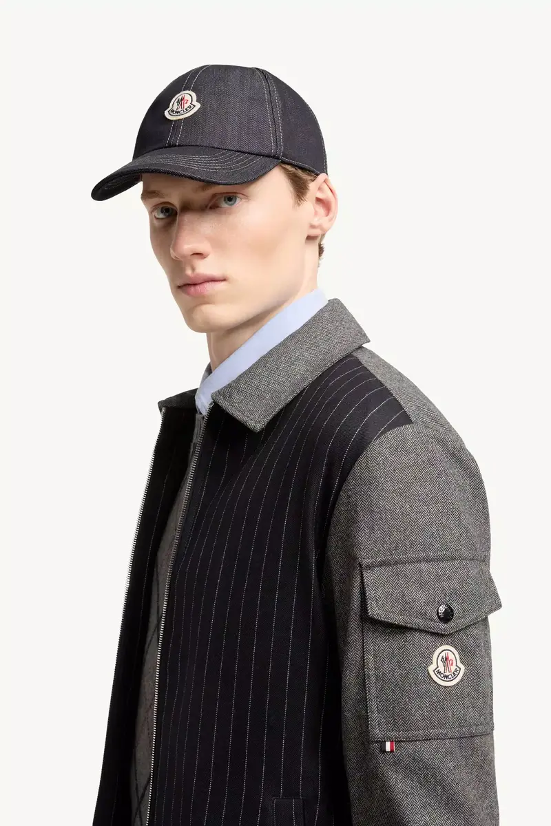 Moncler Denim Baseball Cap | Thumbnail 3 Moncler Denim Baseball Cap | Thumbnail 3