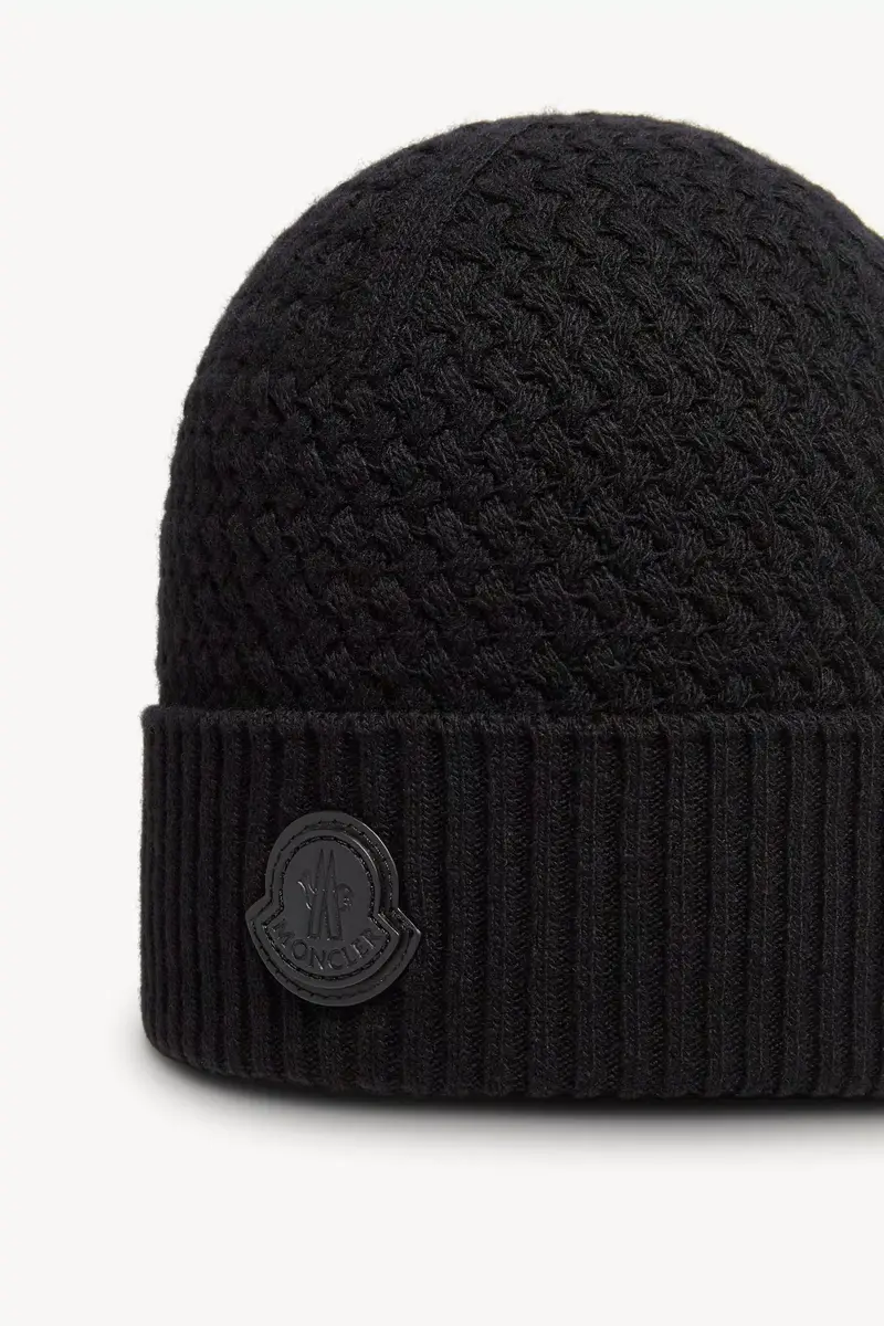 Moncler Cashmere Blend Beanie | Thumbnail 4 Moncler Cashmere Blend Beanie | Thumbnail 4