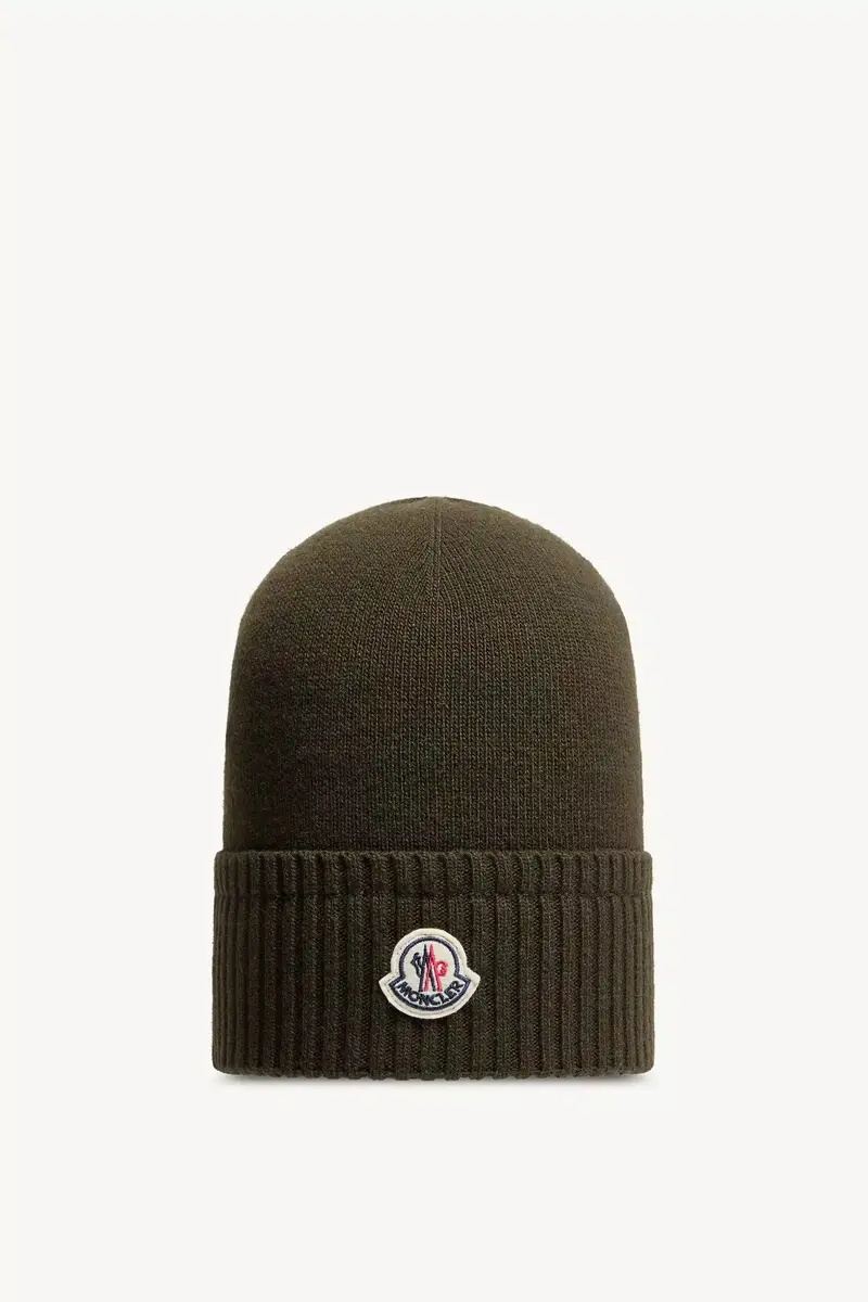 Moncler Wool & Cashmere Blend Knit Beanie | Thumbnail 2 Moncler Wool & Cashmere Blend Knit Beanie | Thumbnail 2