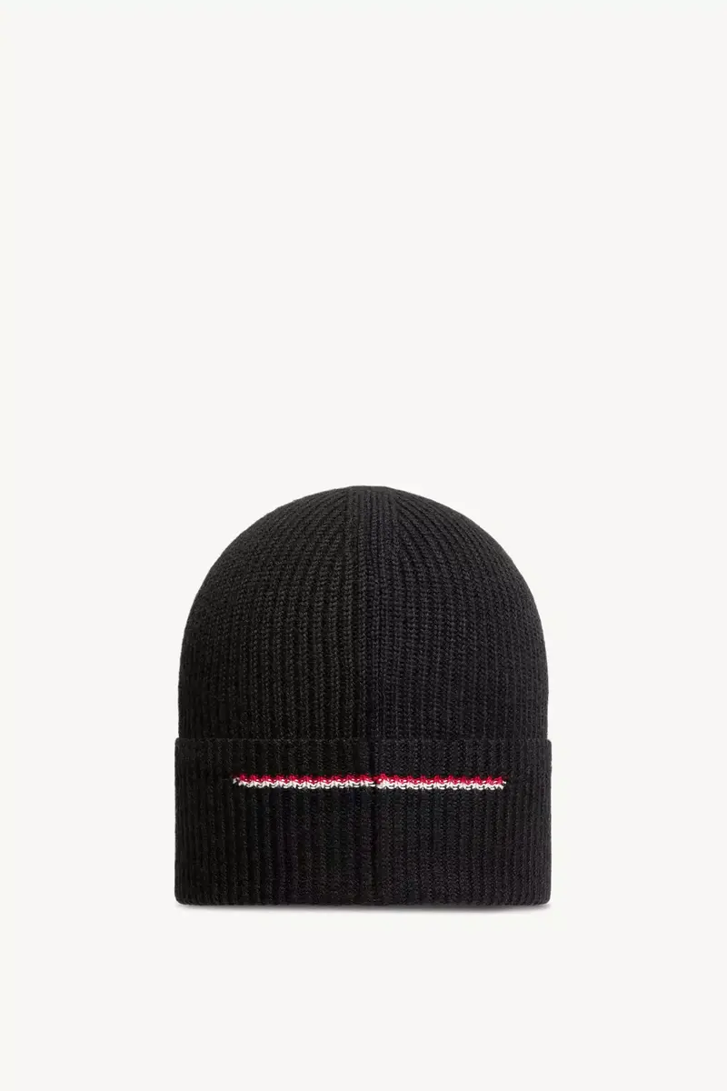 Moncler Logo Wool Beanie | Thumbnail 5 Moncler Logo Wool Beanie | Thumbnail 5