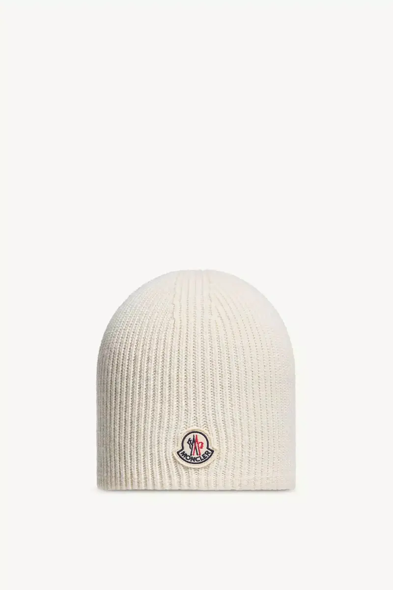 Moncler Logo Wool Beanie | Thumbnail 2 Moncler Logo Wool Beanie | Thumbnail 2