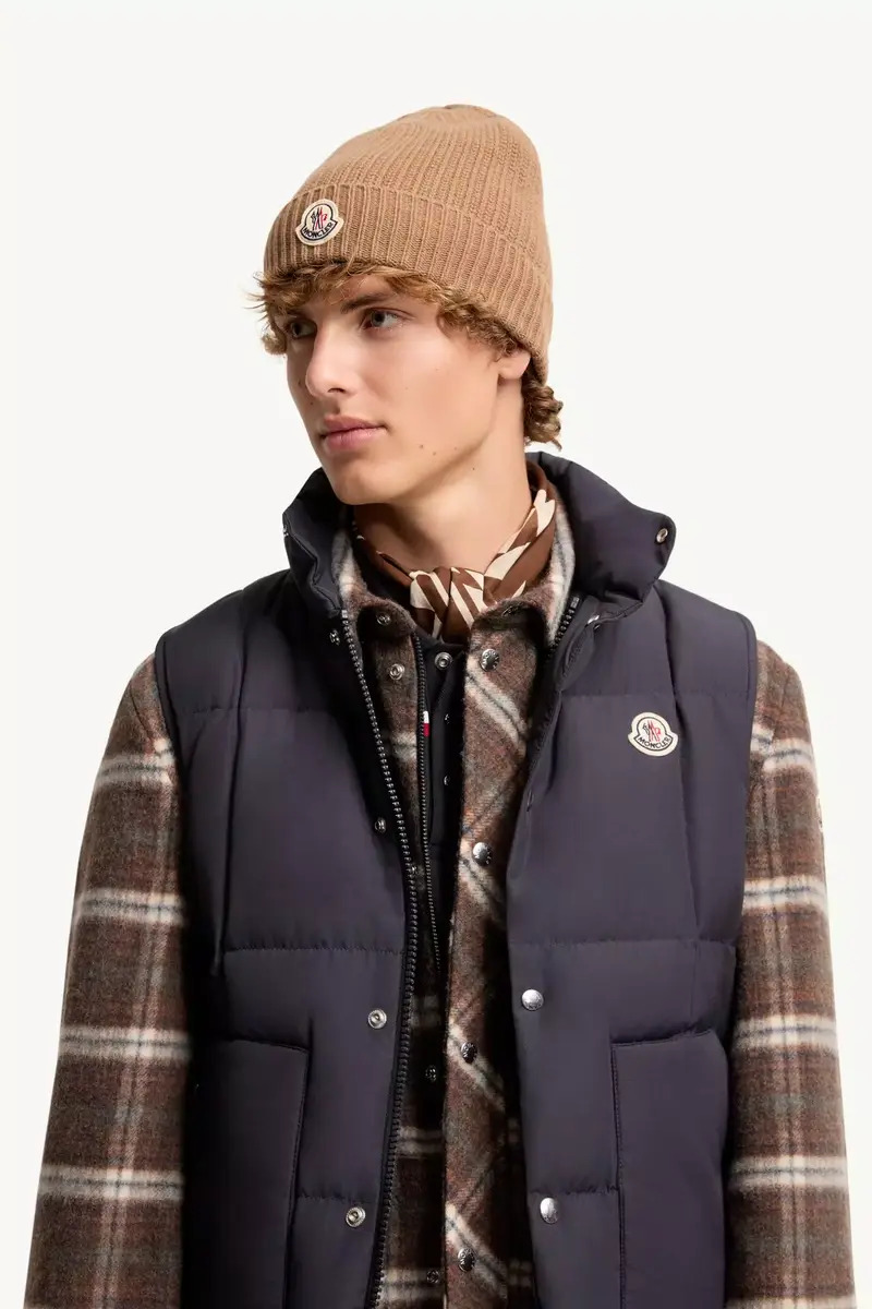 Moncler Tricot Wool Blend Beanie | Thumbnail 3 Moncler Tricot Wool Blend Beanie | Thumbnail 3