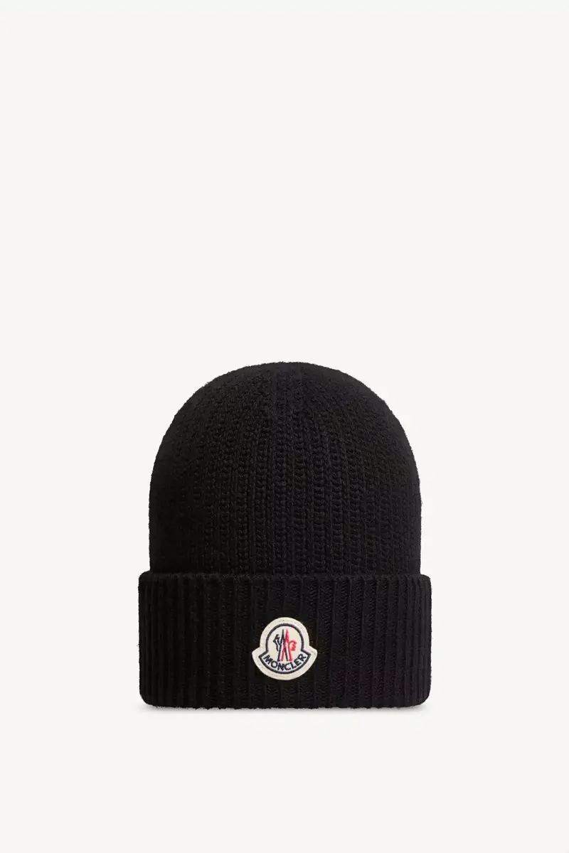 Moncler Tricot Wool Blend Beanie | Thumbnail 2 Moncler Tricot Wool Blend Beanie | Thumbnail 2
