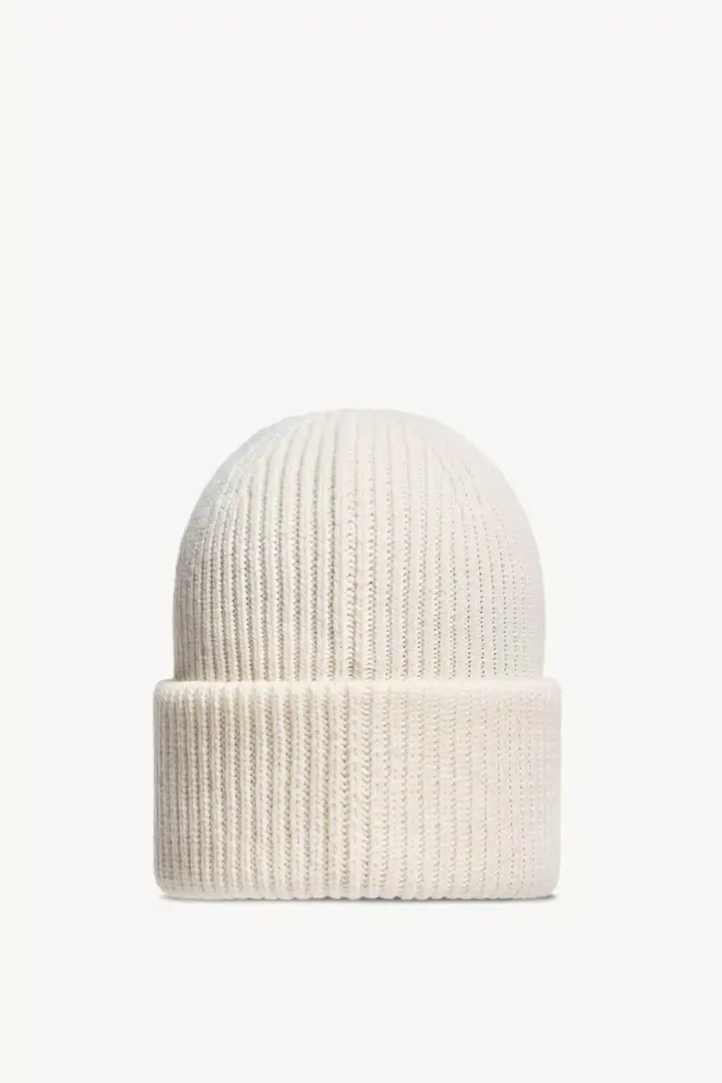 Moncler Leather Logo Cashmere Beanie | Thumbnail 5 Moncler Leather Logo Cashmere Beanie | Thumbnail 5