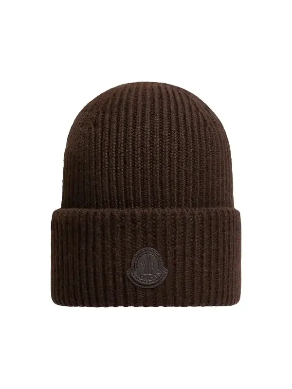 Leather Logo Cashmere Beanie Leather Logo Cashmere Beanie