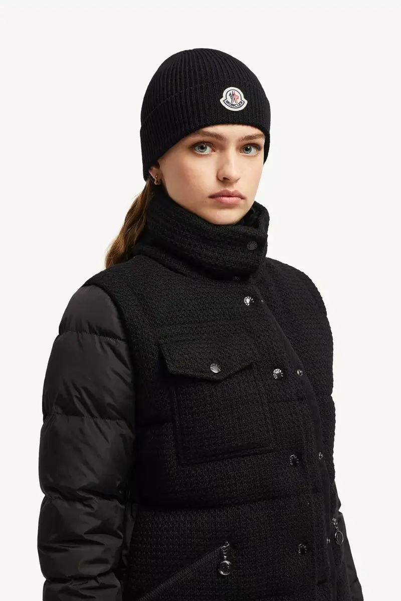 Moncler Wool Beanie | Thumbnail 4 Moncler Wool Beanie | Thumbnail 4