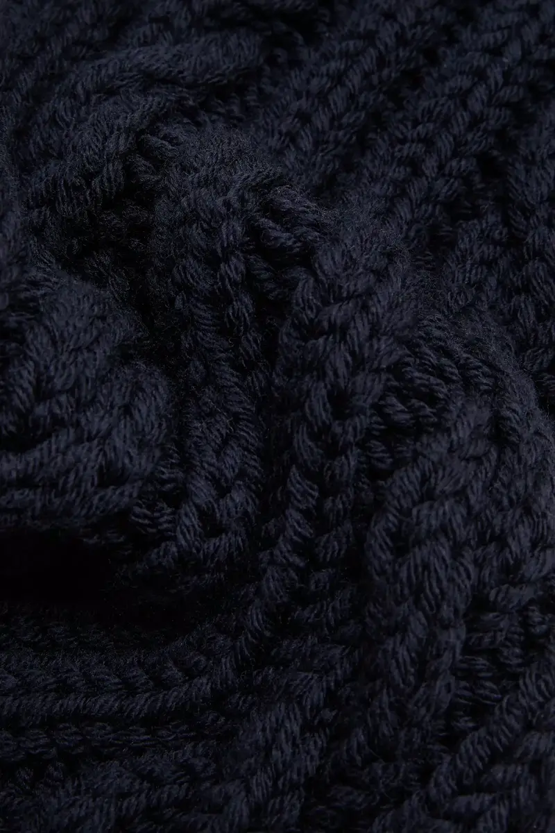 Moncler Leather Logo Wool Scarf | Thumbnail 5