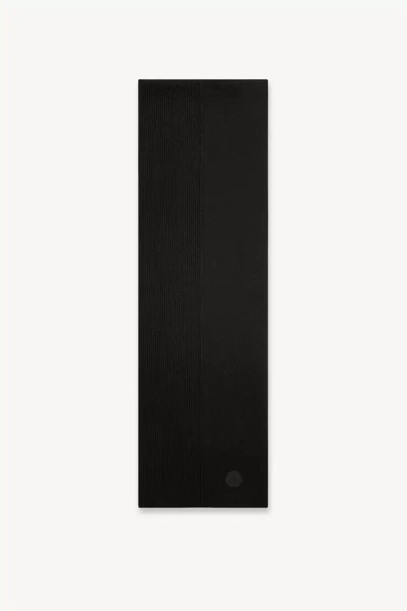 Moncler Logo Wool Rib Knit Scarf | Thumbnail 2