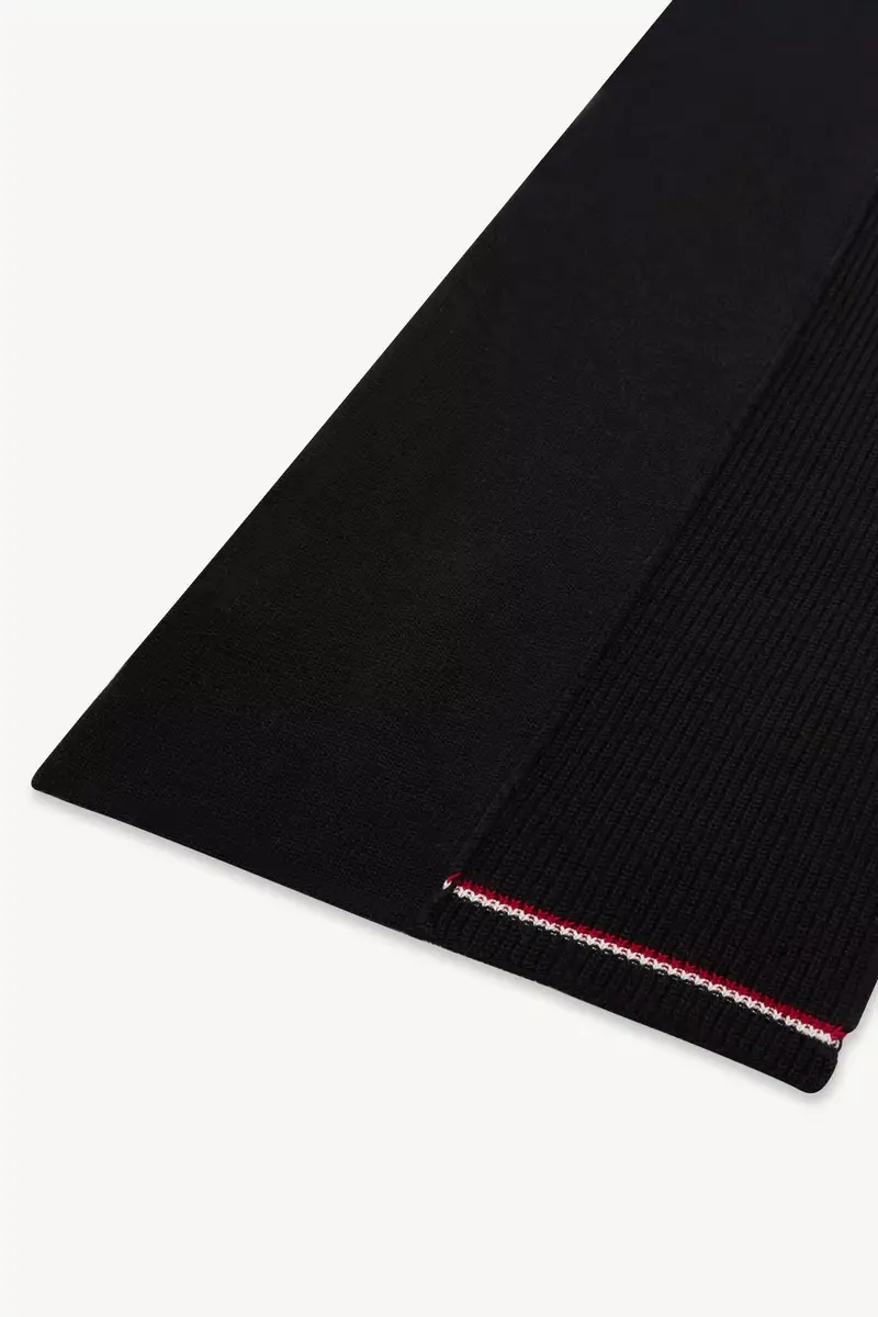 Moncler Logo Wool Rib Knit Scarf | Thumbnail 5