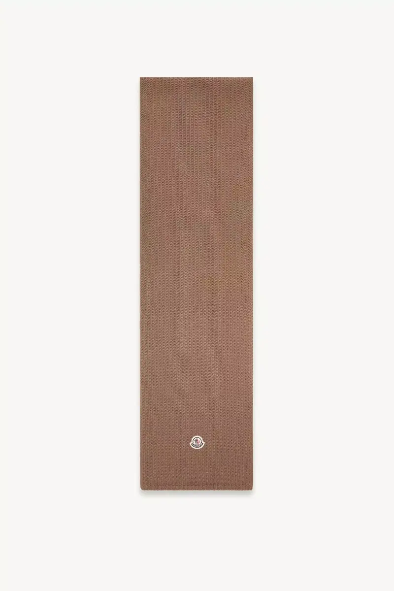 Moncler Wool Blend Logo Scarf | Thumbnail 2