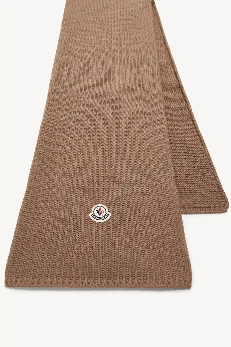 Moncler Wool Blend Logo Scarf | Thumbnail 4