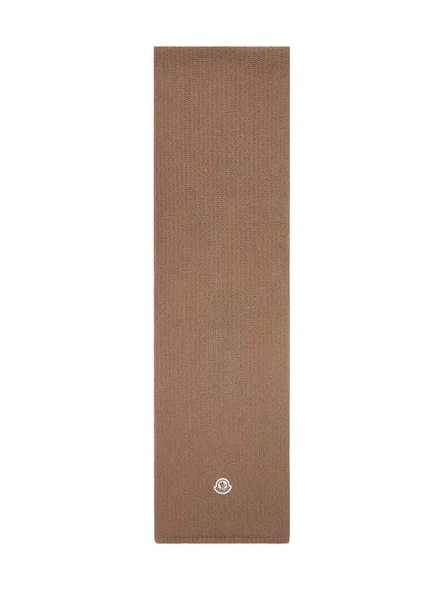 Wool Blend Logo Scarf