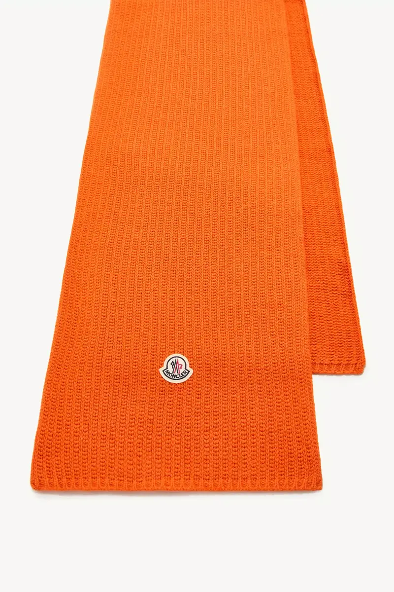 Moncler Wool Blend Logo Scarf | Thumbnail 4 Moncler Wool Blend Logo Scarf | Thumbnail 4
