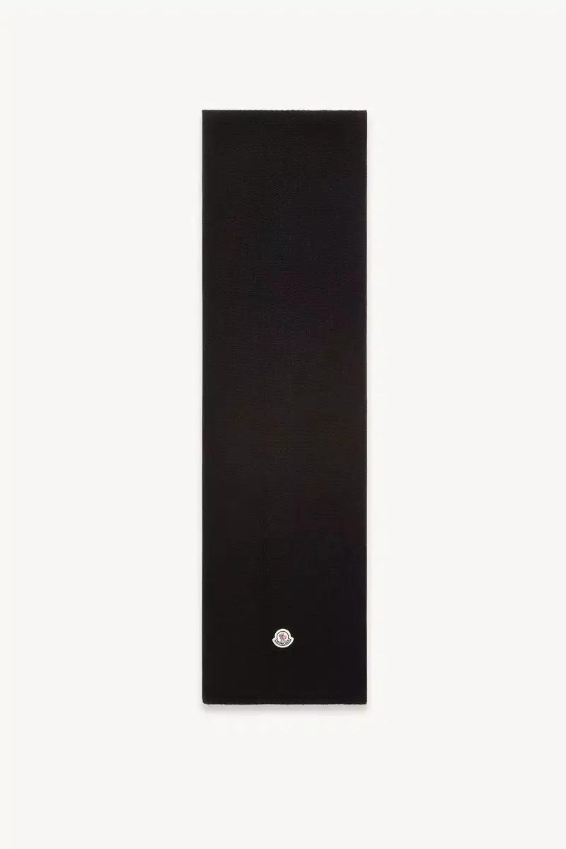 Moncler Wool Blend Logo Scarf | Thumbnail 2
