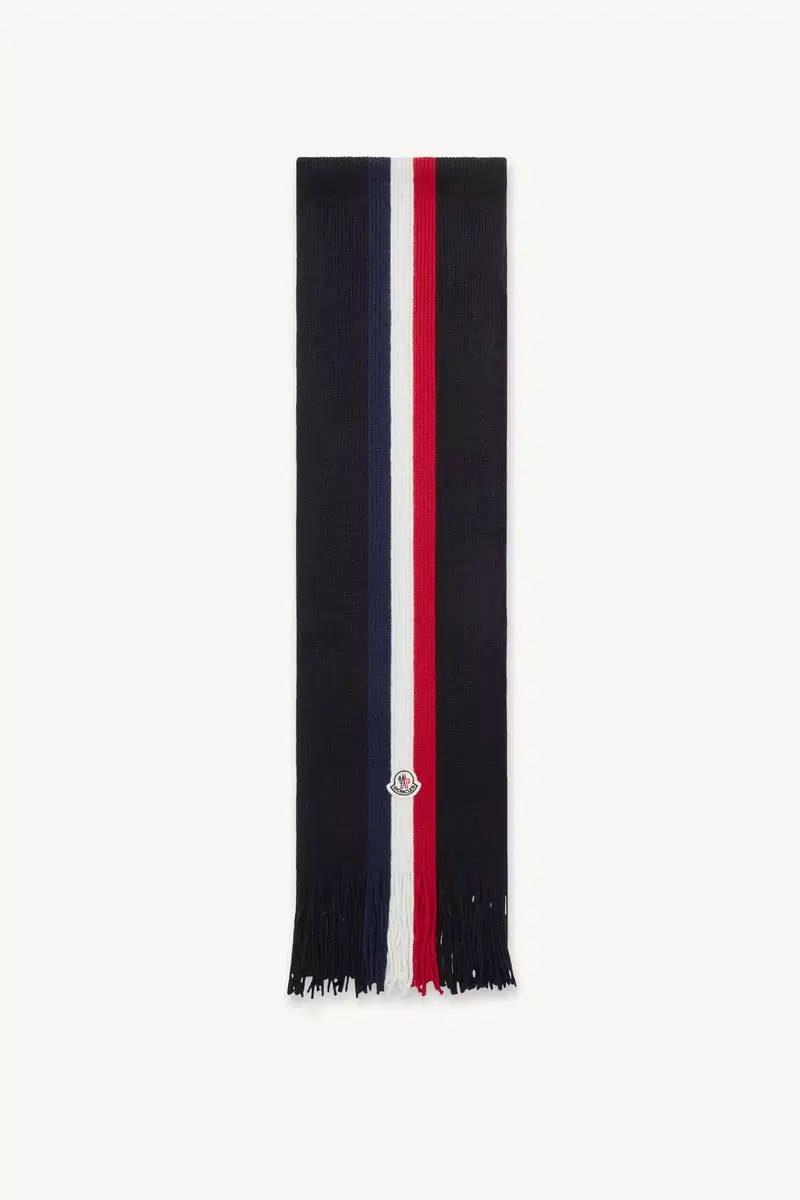 Moncler Tricolor Wool Scarf | Thumbnail 2
