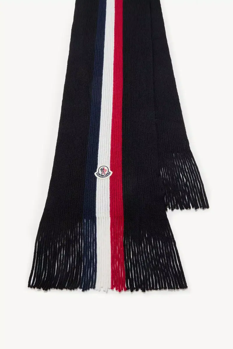Moncler Tricolor Wool Scarf | Thumbnail 4
