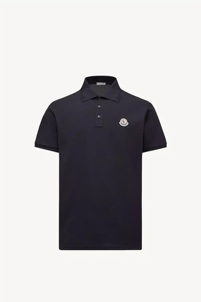 Moncler Logo Patch Cotton Piquet Polo Shirt | Thumbnail 2 Moncler Logo Patch Cotton Piquet Polo Shirt | Thumbnail 2
