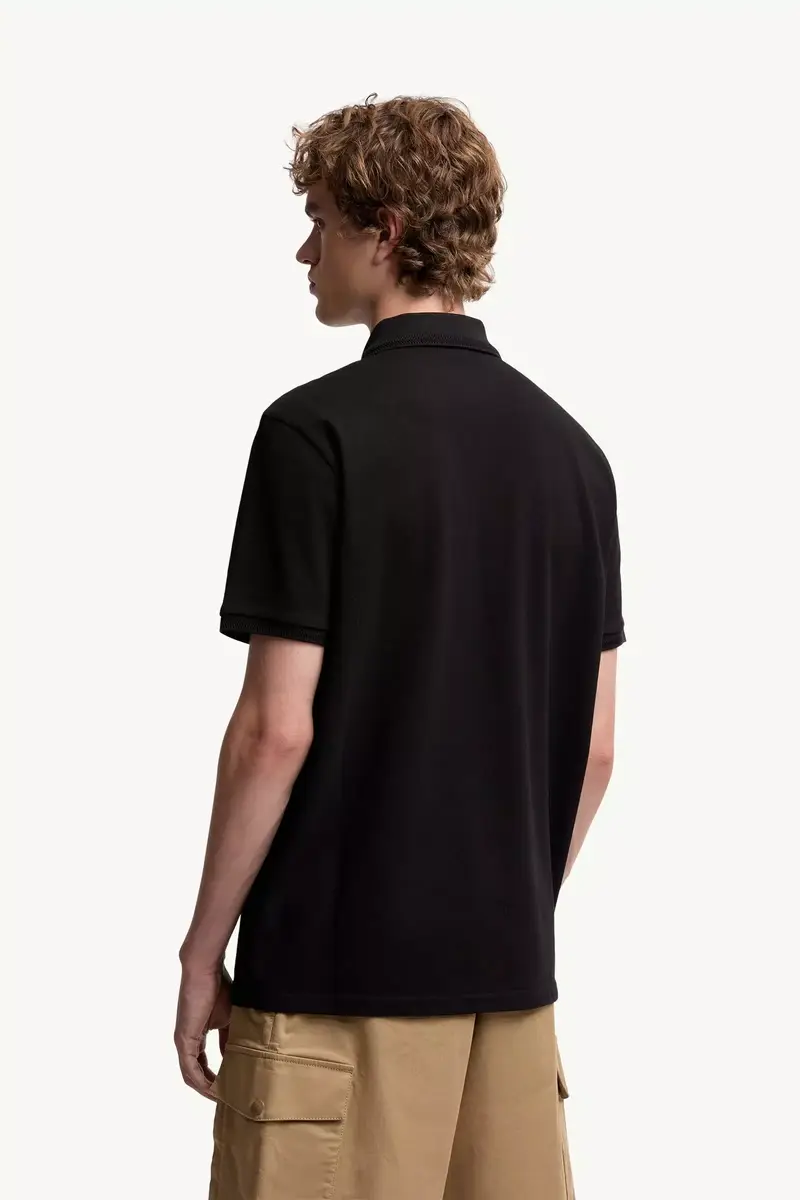 Moncler Logo Patch Cotton Piquet Polo Shirt | Thumbnail 6 Moncler Logo Patch Cotton Piquet Polo Shirt | Thumbnail 6