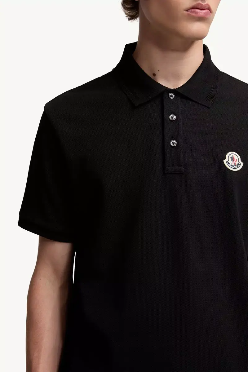 Moncler Logo Patch Cotton Piquet Polo Shirt | Thumbnail 7 Moncler Logo Patch Cotton Piquet Polo Shirt | Thumbnail 7