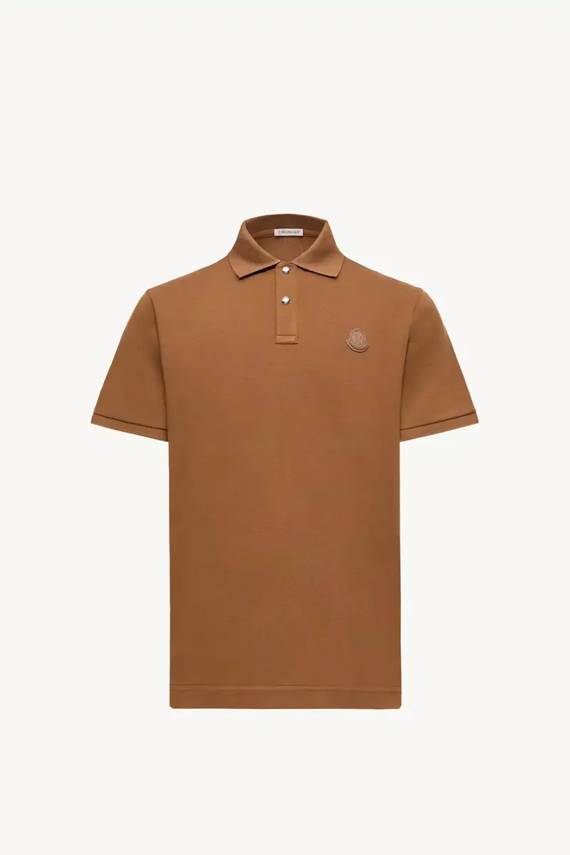 Moncler Logo Patch Cotton Piquet Polo Shirt | Thumbnail 2 Moncler Logo Patch Cotton Piquet Polo Shirt | Thumbnail 2