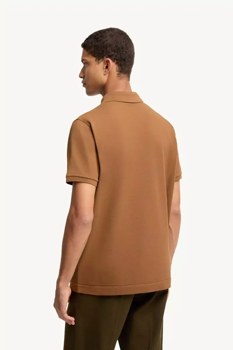 Moncler Logo Patch Cotton Piquet Polo Shirt | Thumbnail 6 Moncler Logo Patch Cotton Piquet Polo Shirt | Thumbnail 6