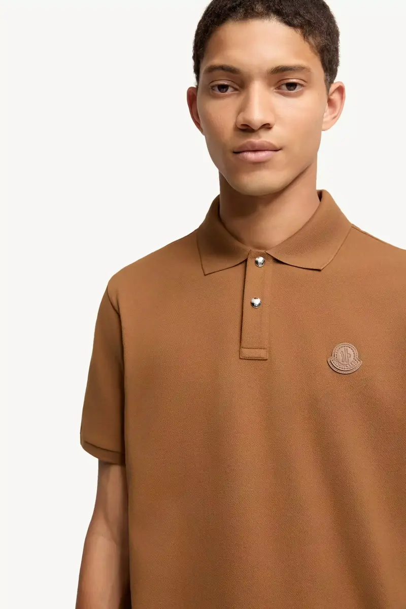 Moncler Logo Patch Cotton Piquet Polo Shirt | Thumbnail 7 Moncler Logo Patch Cotton Piquet Polo Shirt | Thumbnail 7