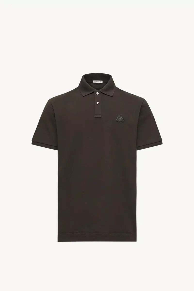Moncler Logo Patch Cotton Piquet Polo Shirt | Thumbnail 2 Moncler Logo Patch Cotton Piquet Polo Shirt | Thumbnail 2
