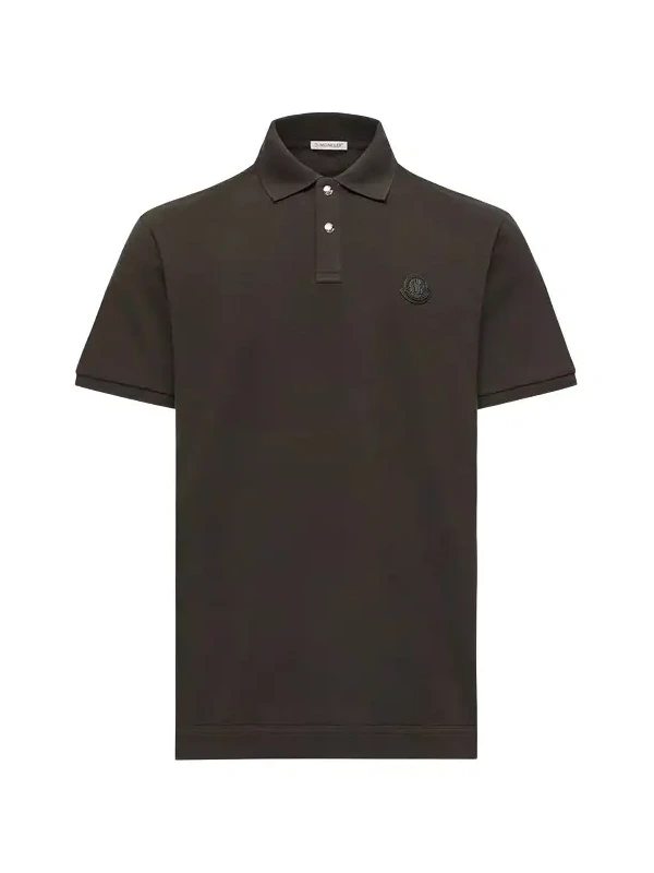 Logo Patch Cotton Piquet Polo Shirt