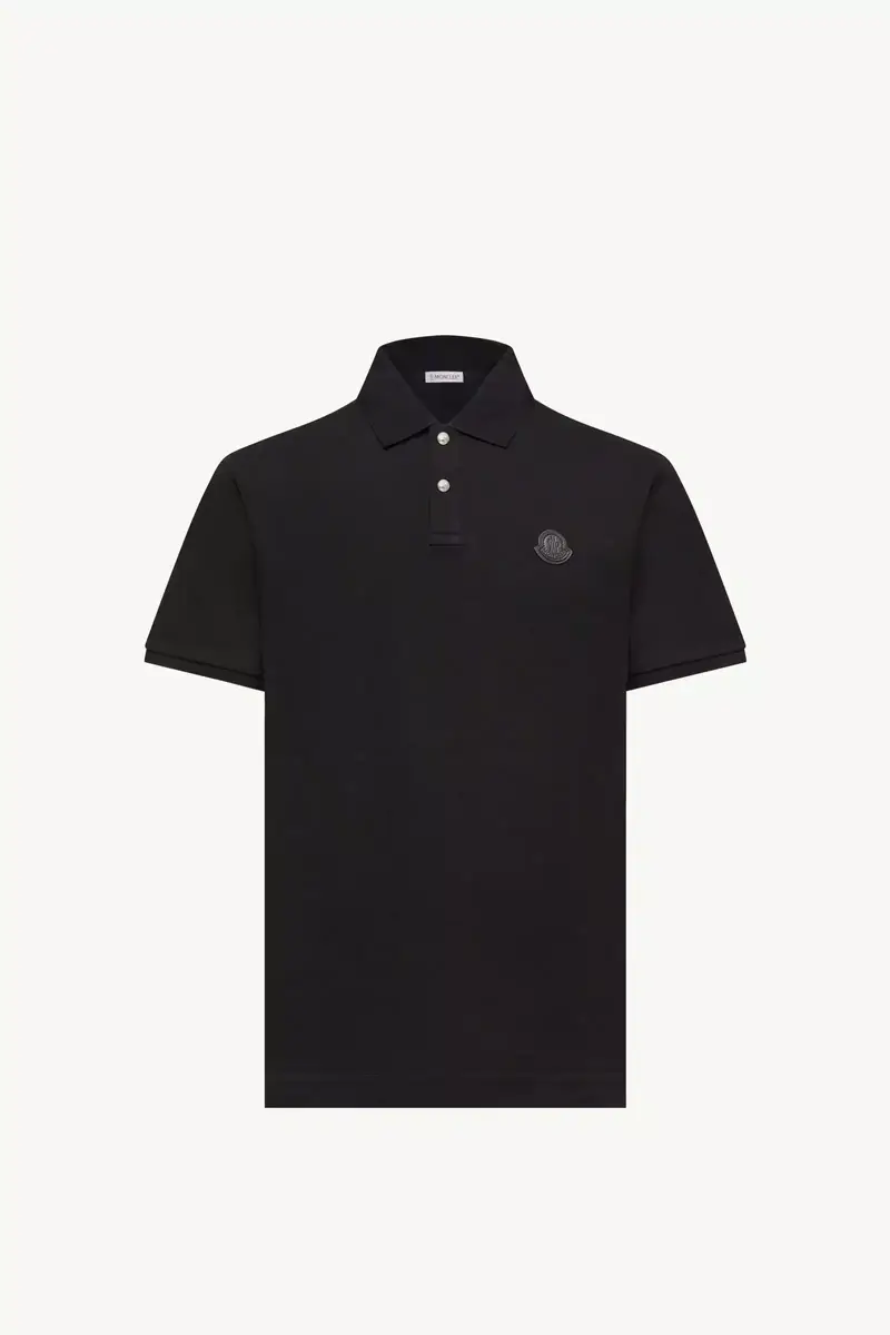 Moncler Logo Patch Cotton Piquet Polo Shirt | Thumbnail 2 Moncler Logo Patch Cotton Piquet Polo Shirt | Thumbnail 2