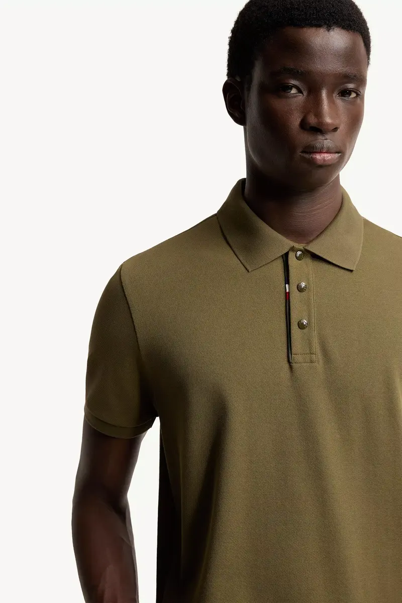 Moncler Logo Cotton Piquet Polo Shirt | Thumbnail 7 Moncler Logo Cotton Piquet Polo Shirt | Thumbnail 7