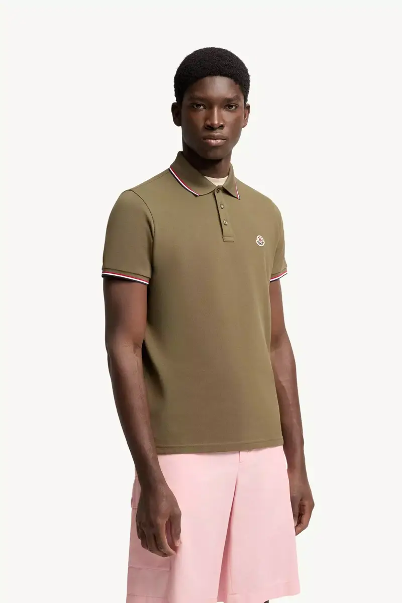 Moncler Tricolor-trimmed Cotton Piquet Polo Shirt | Thumbnail 5