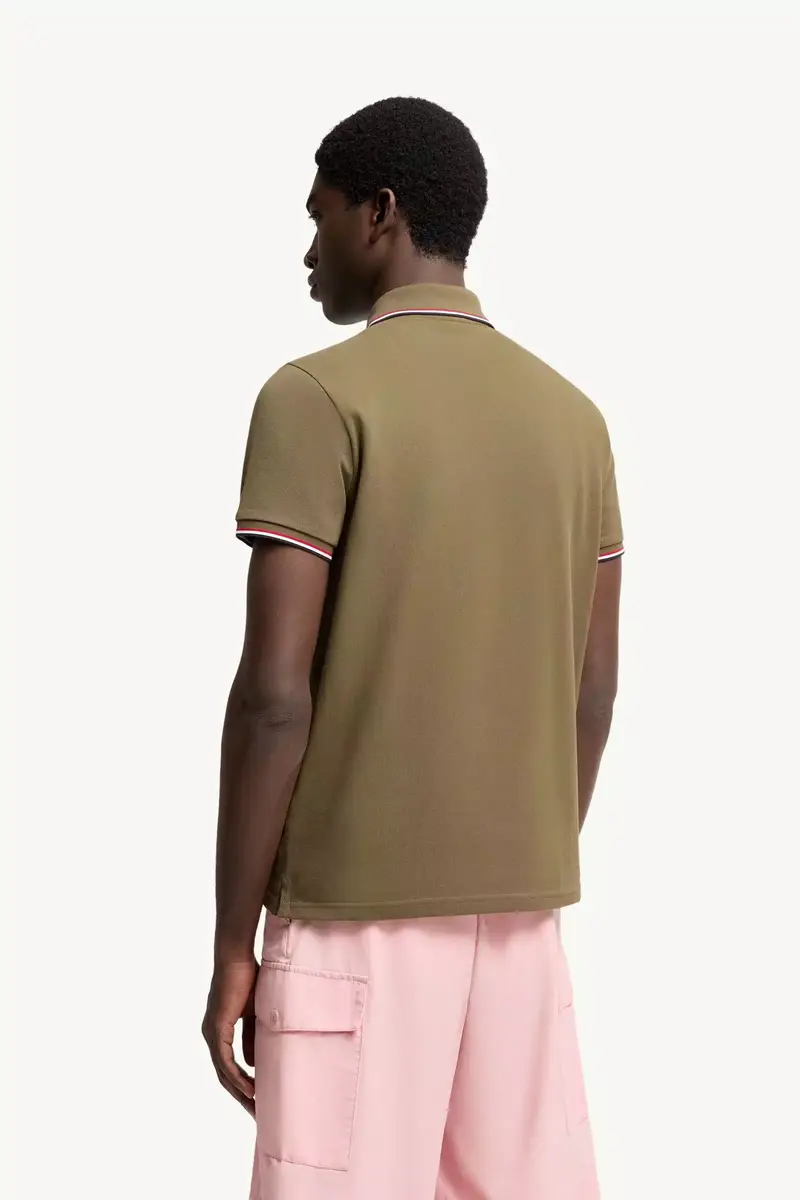 Moncler Tricolor-trimmed Cotton Piquet Polo Shirt | Thumbnail 6