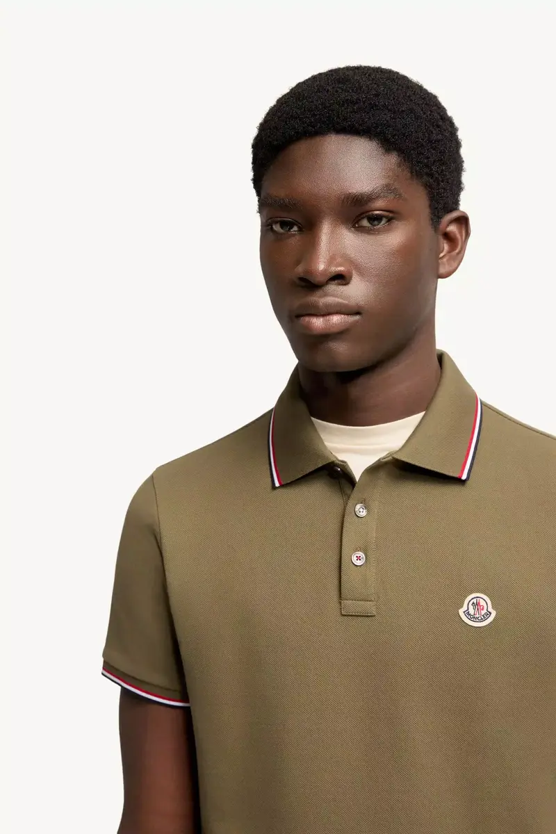 Moncler Tricolor-trimmed Cotton Piquet Polo Shirt | Thumbnail 7