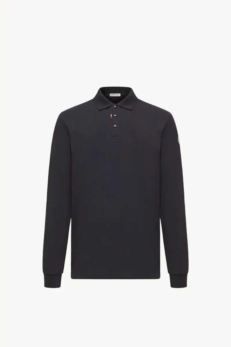Moncler Logo Cotton Piquet Polo Shirt | Thumbnail 2 Moncler Logo Cotton Piquet Polo Shirt | Thumbnail 2