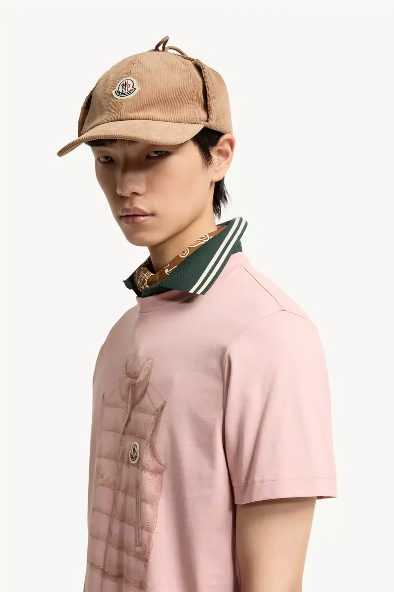 Moncler Down Jacket Print Cotton T-shirt | Thumbnail 4 Moncler Down Jacket Print Cotton T-shirt | Thumbnail 4