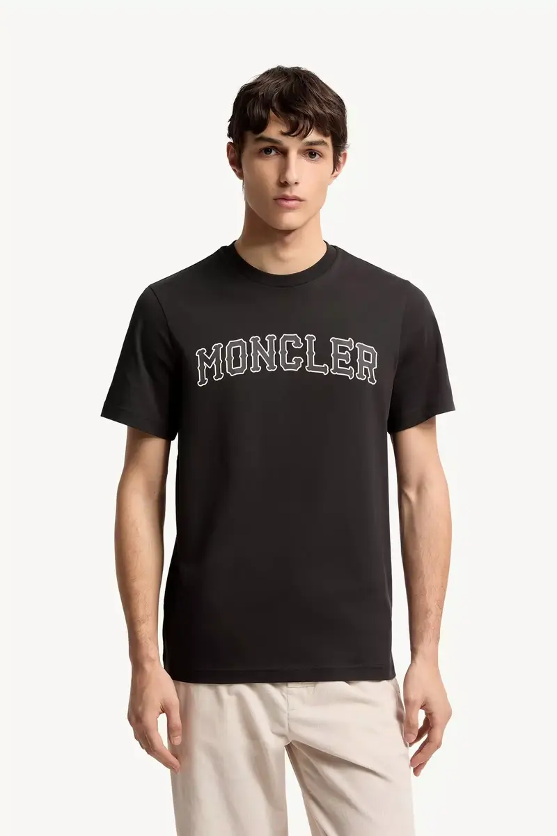 Moncler Logo Cotton T-shirt | Thumbnail 5 Moncler Logo Cotton T-shirt | Thumbnail 5