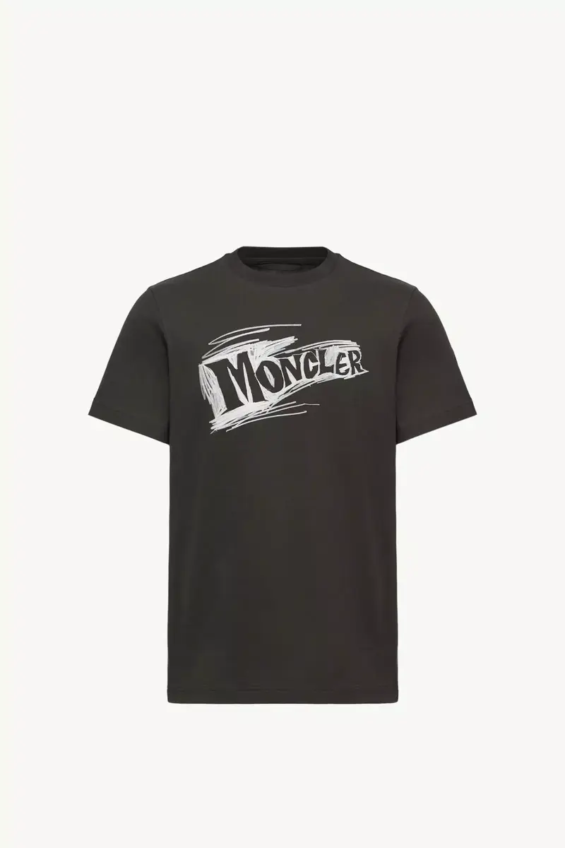 Moncler Sketch Logo Cotton T-shirt | Thumbnail 2 Moncler Sketch Logo Cotton T-shirt | Thumbnail 2