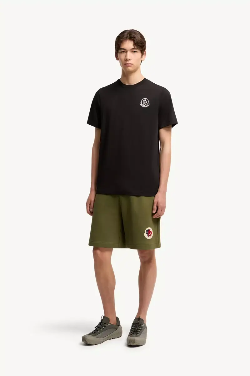 Moncler Cotton Jersey Logo Patch T-shirt | Thumbnail 2