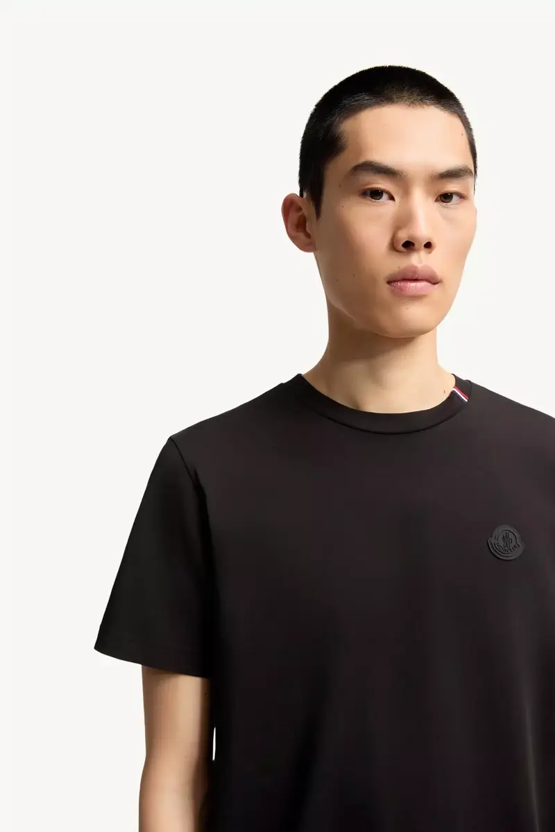 Moncler Logo Cotton T-shirt | Thumbnail 6 Moncler Logo Cotton T-shirt | Thumbnail 6