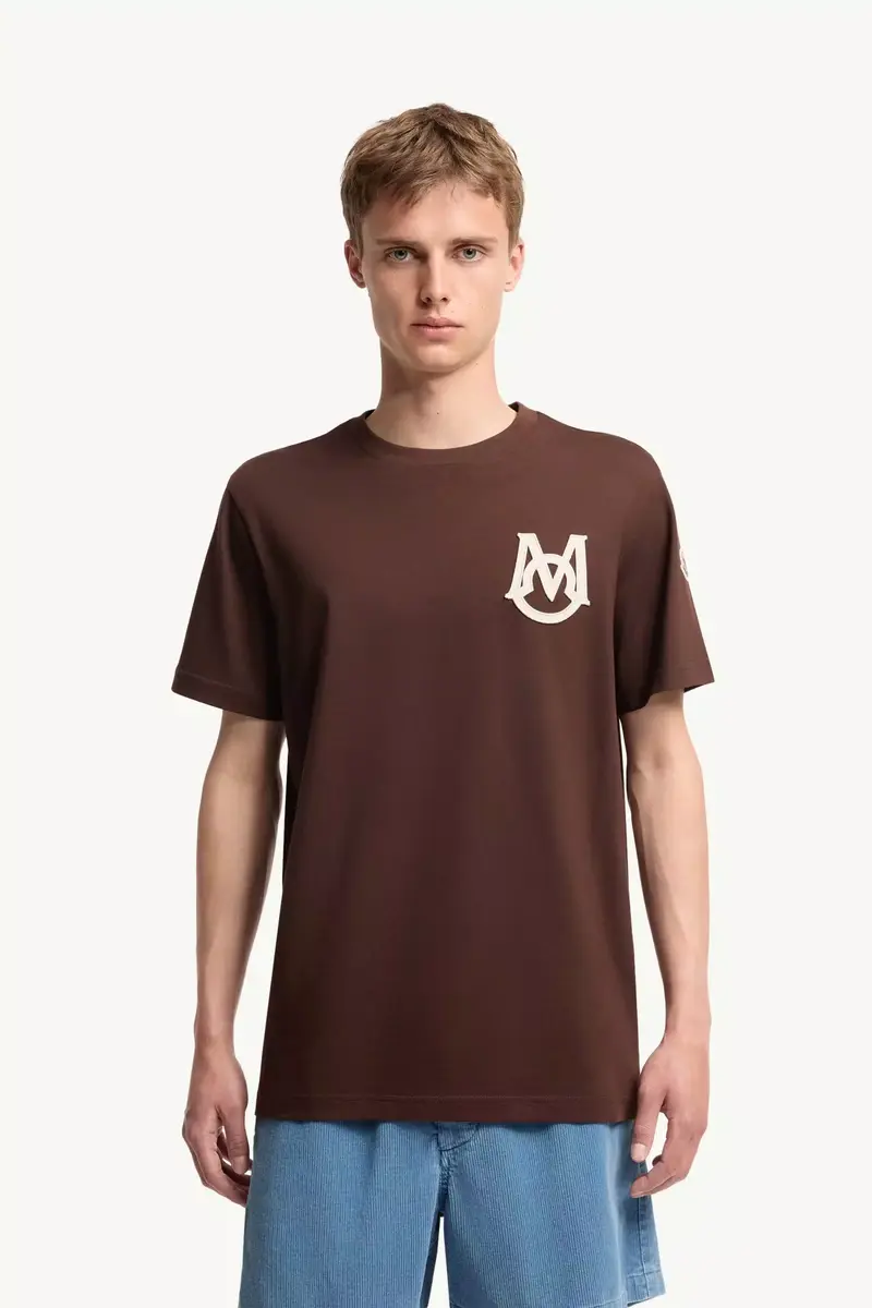 Moncler Monogram Cotton T-shirt | Thumbnail 5 Moncler Monogram Cotton T-shirt | Thumbnail 5