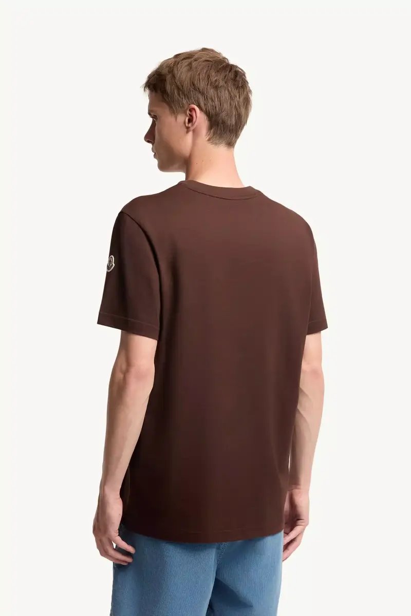 Moncler Monogram Cotton T-shirt | Thumbnail 6 Moncler Monogram Cotton T-shirt | Thumbnail 6