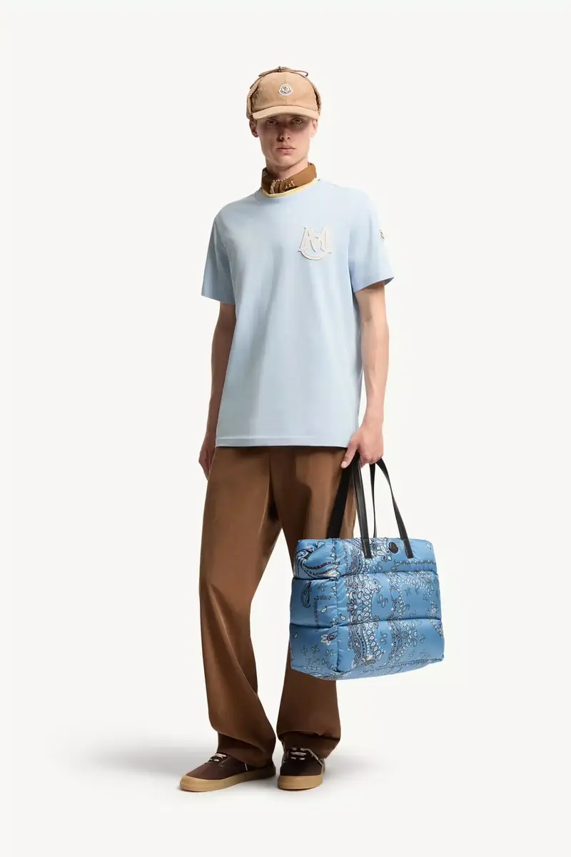 Moncler Monogram Cotton T-shirt | Thumbnail 3 Moncler Monogram Cotton T-shirt | Thumbnail 3