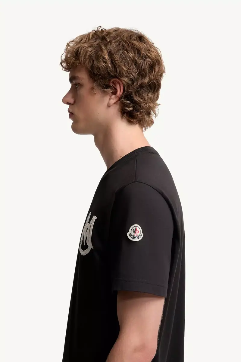 Moncler Monogram Cotton T-shirt | Thumbnail 4