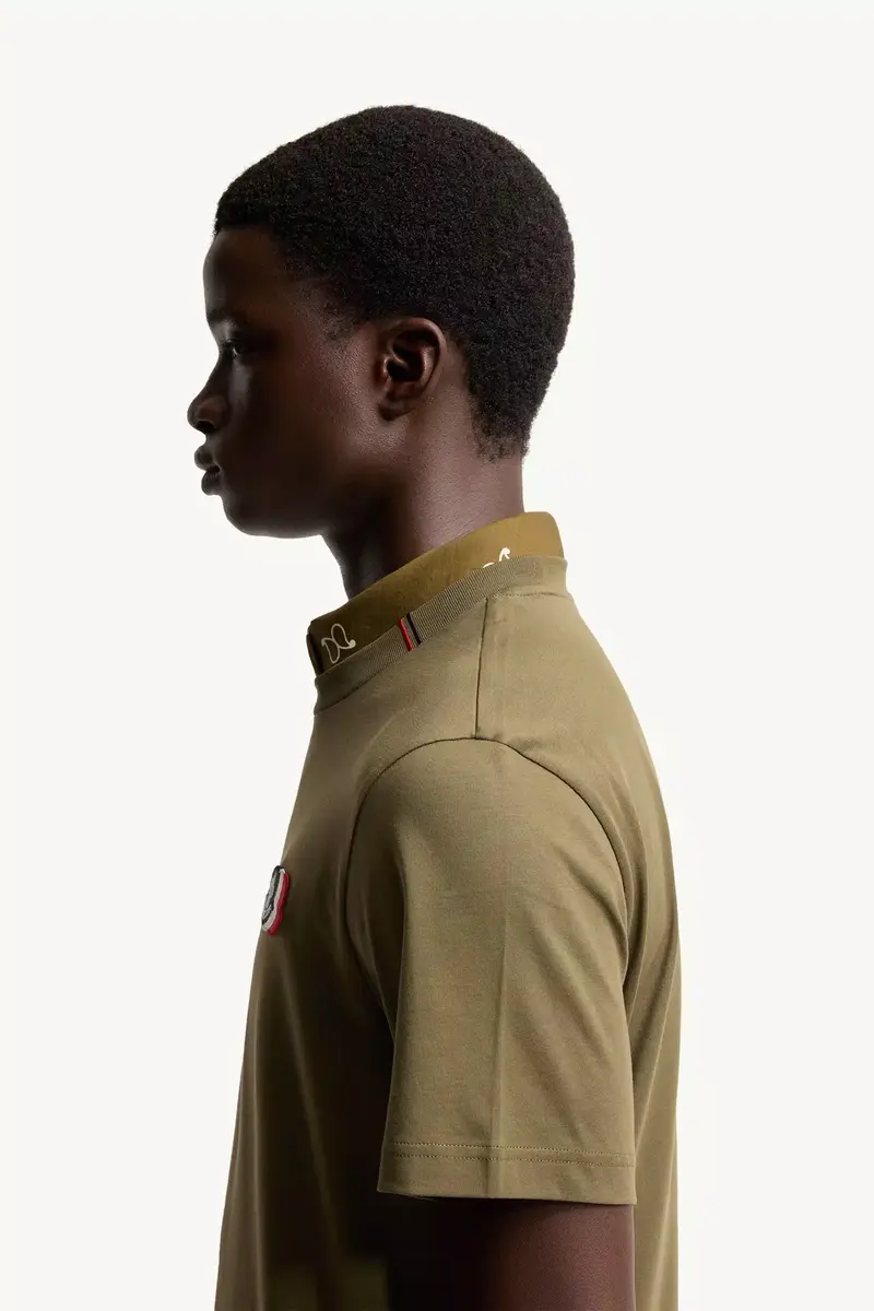 Moncler Logo Cotton T-shirt | Thumbnail 4