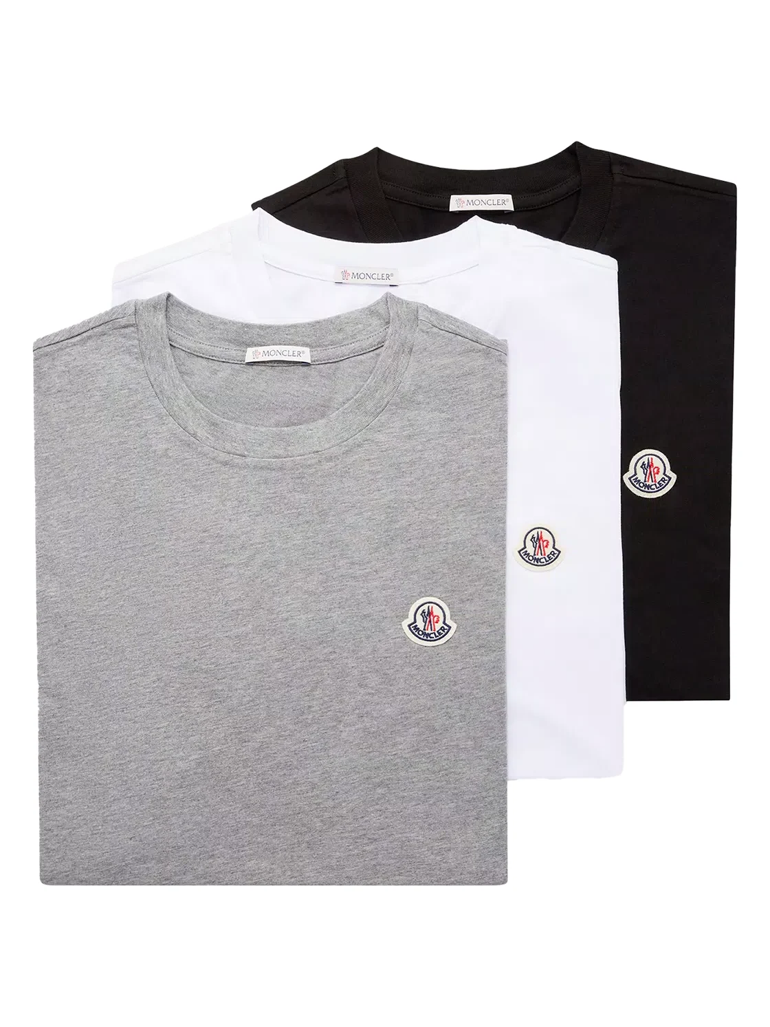 Logo Patch Cotton T-shirt (pack Of Three)