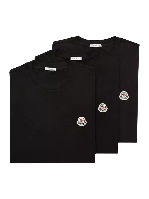 Logo Patch Cotton T-shirt (pack Of Three) Logo Patch Cotton T-shirt (pack Of Three)
