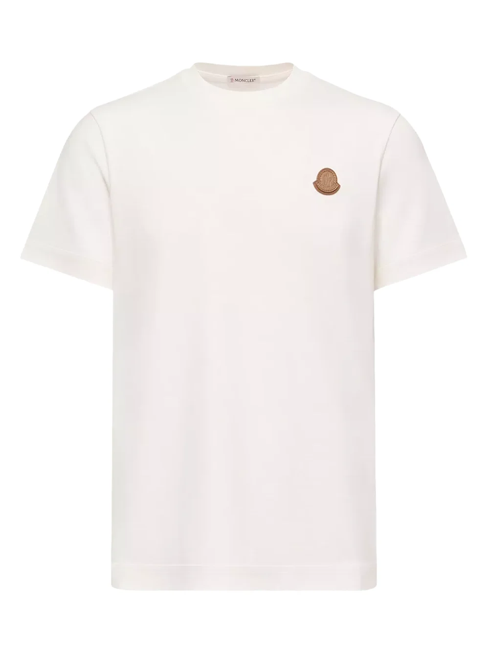 Moncler Double Leather Logo Cotton T-shirt