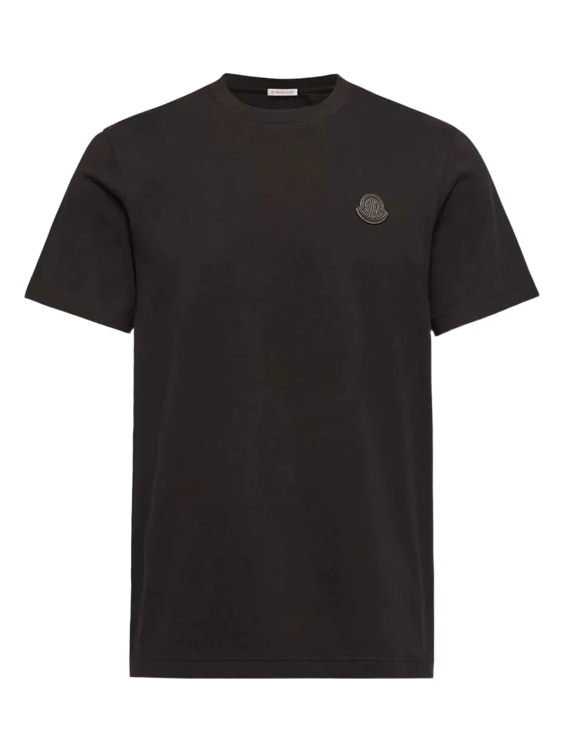 Moncler Double Leather Logo Cotton T-shirt