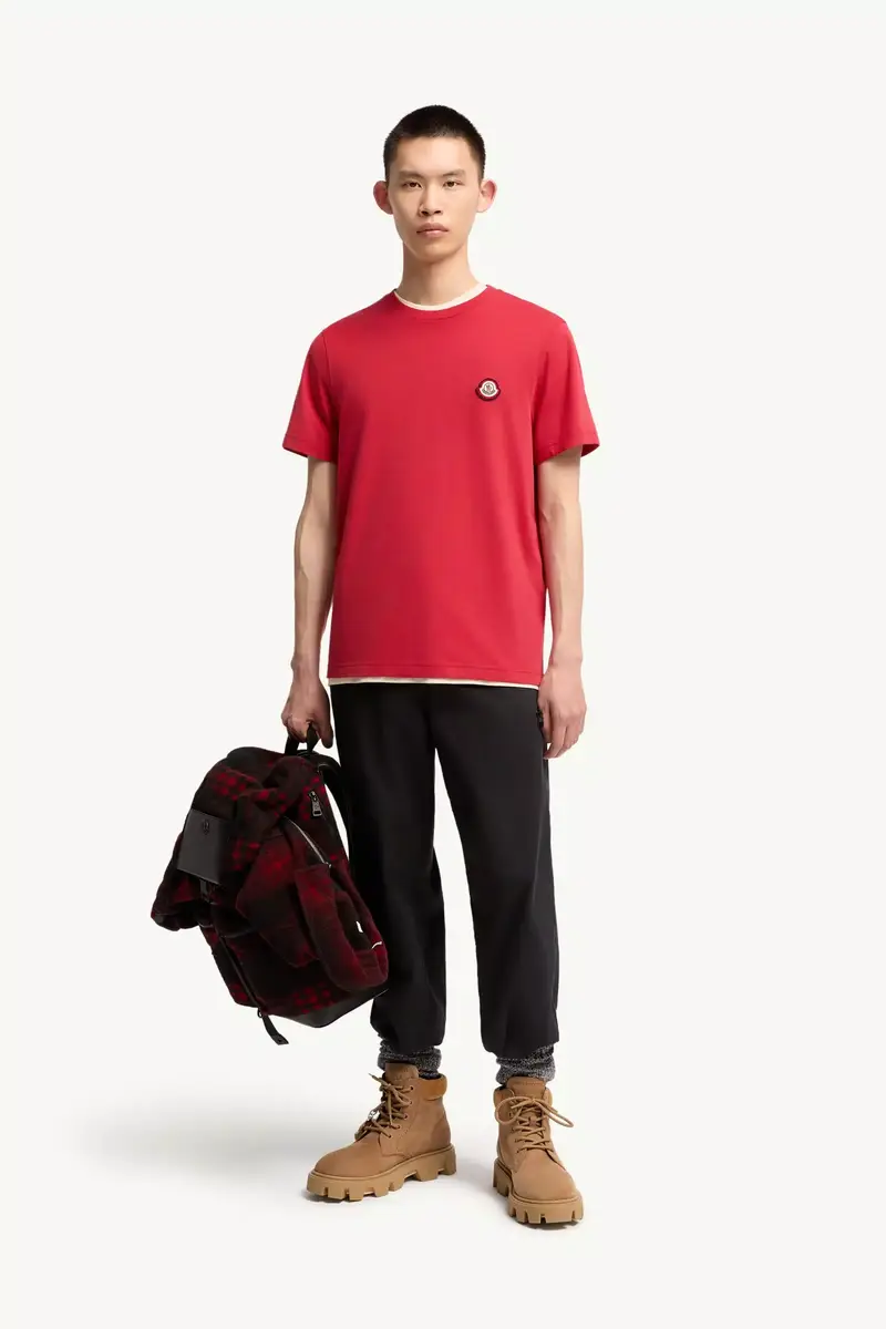 Moncler Logo Cotton Jersey T-shirt | Thumbnail 3