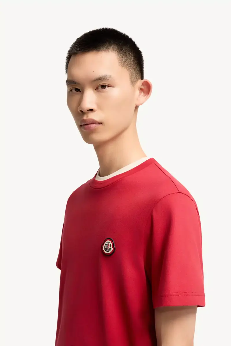 Moncler Logo Cotton Jersey T-shirt | Thumbnail 4
